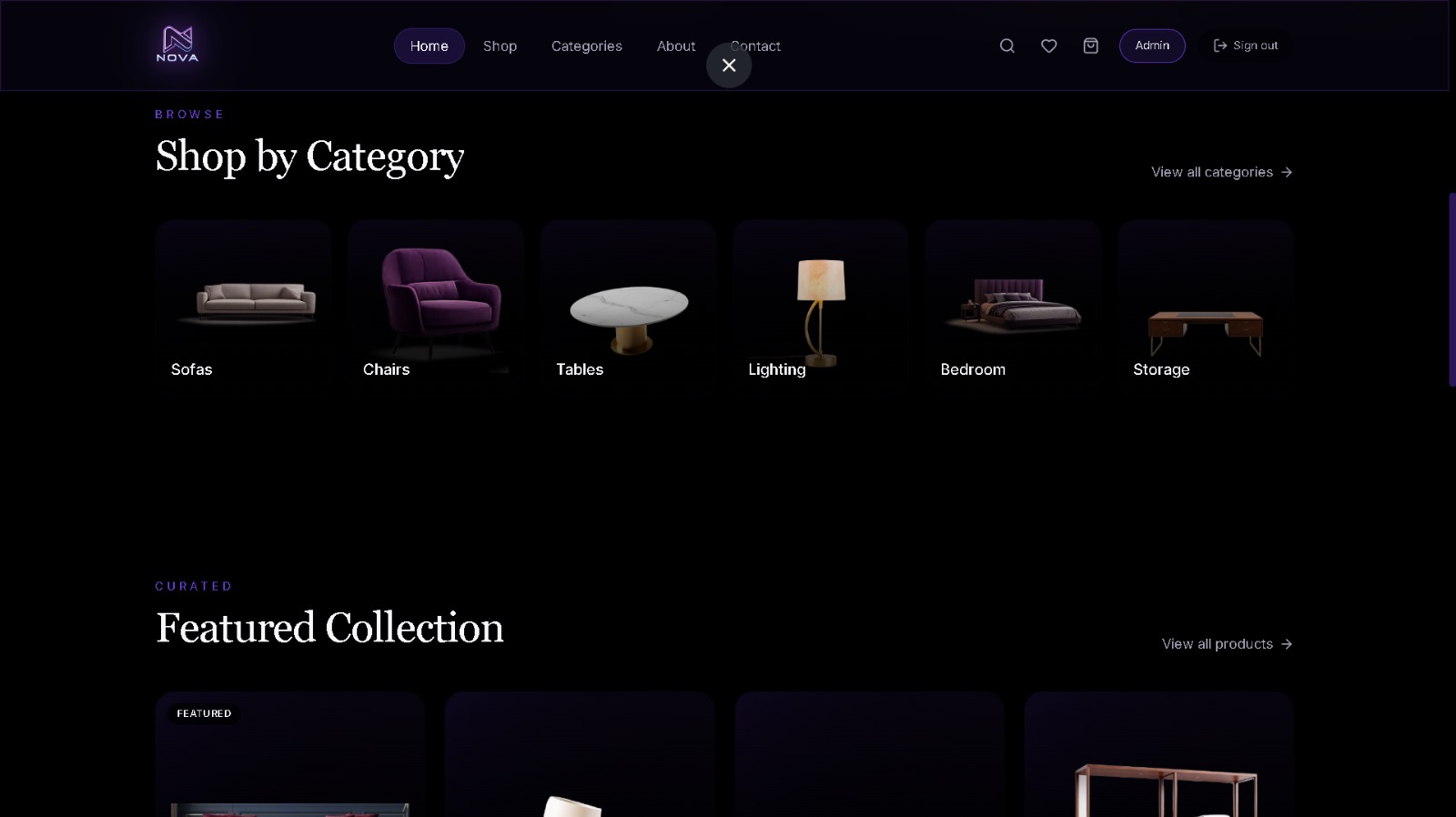 Product browsing experience